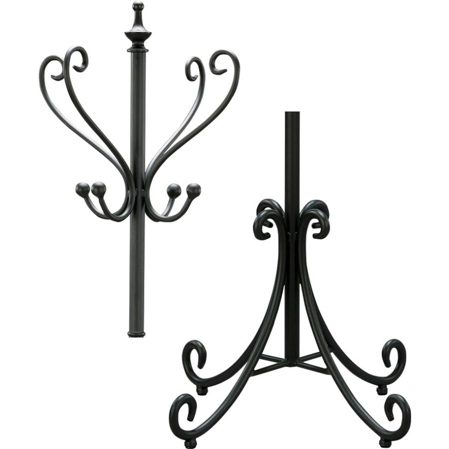 ポールハンガー 帽子掛 コート掛/アイアン/幅54 奥行54 高さ175 |  | 08