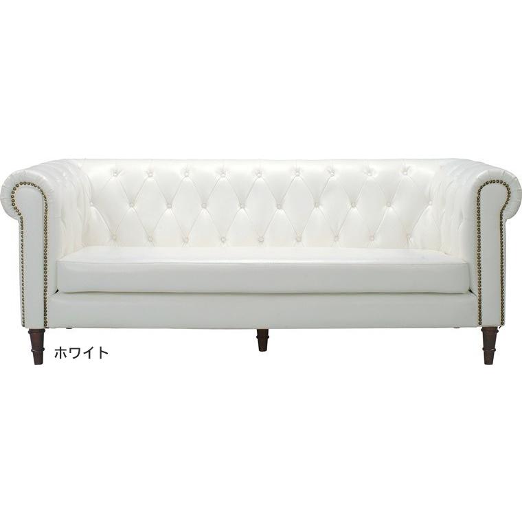 ソファー ソファ/三人掛け/アンティーク調 ヴィンテージ風 合皮/幅192 高さ73 座面高42/送料お問い合わせ |  | 04