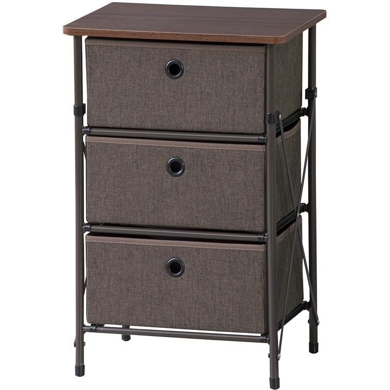 チェスト　引き出し3段 チェスト/布製 ボックス 引き出し 衣類収納/3段/幅40 奥行32 高