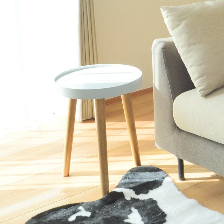 テーブル サイドテーブル/トレーテーブル/Lサイズ/幅45 高さ50 : 内装