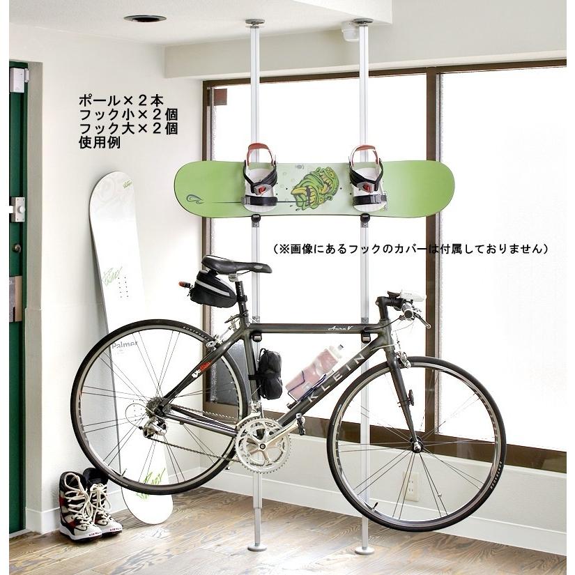 バイクハンガー 自転車 ボード 用 突っ張り棒 ラフィット ハンガー ｃセット ポール 1 バイクハンガー 1 Rlafit P1b1 内装屋ルーセントマート 通販 Yahoo ショッピング