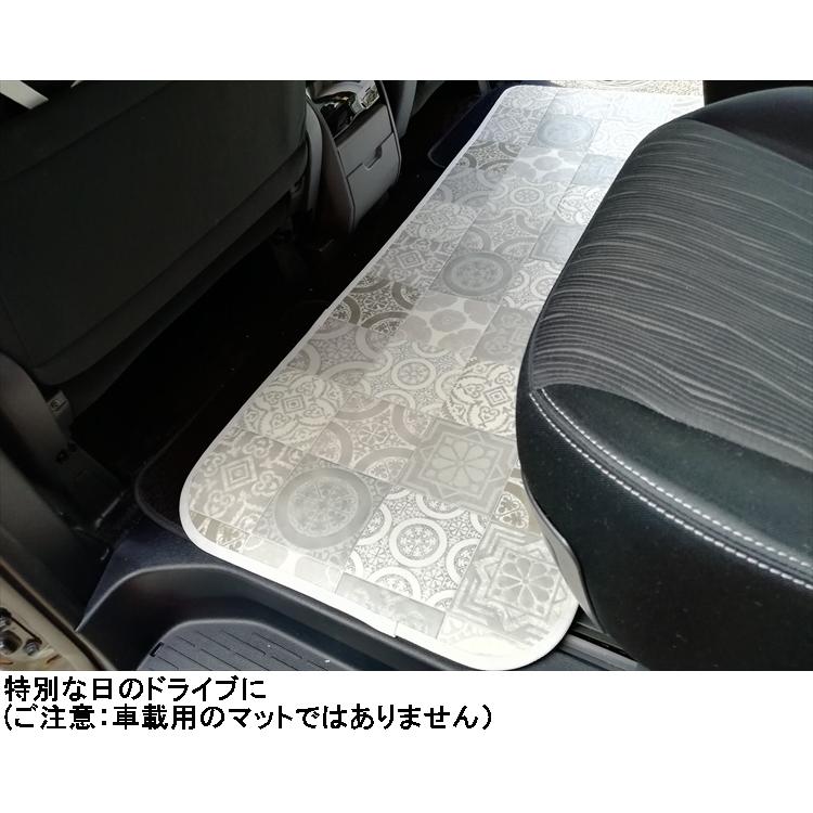 キッチンマット 拭ける/60×180cm/縁付きクッションフロア/アンティグロ/防滑/日本製/３色｜lucentmart-bed｜10