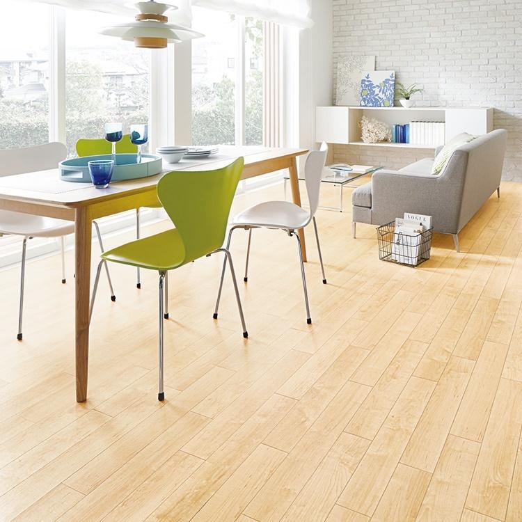 クッションフロア CF-P/幅182cm/1mから10cm単位 計り売り/東リ 抗ウイルス 消臭 ペット可 日本製/CF3725 シャインメイプル柄 業務用 住宅用 | 東リ | 02