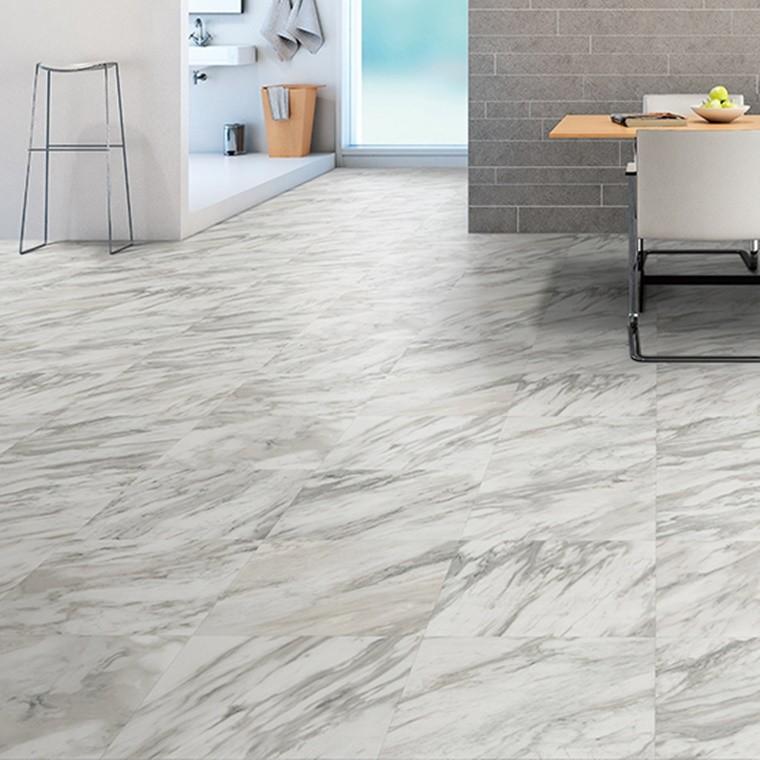 クッションフロア CF-P/幅182cm/1mから10cm単位 計り売り/東リ 抗ウイルス 消臭 ペット可 日本製/CF3749 ホワイトマーブル柄 業務用 住宅用 | 東リ | 02