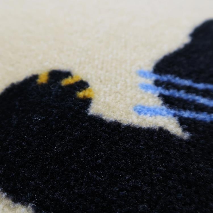 玄関マット ドアマット 屋内用/45×75cm/モダンデザイン/洗える/SOU SOU コラボ/ねこ/日本製 |  | 03