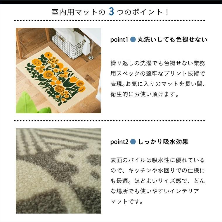 玄関マット ドアマット 屋内用/45×75cm/モダンデザイン/洗える/Kobe Muoto/木/日本製 |  | 05