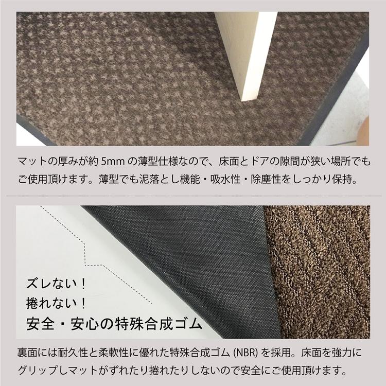 ドアマット 靴拭きマット/90×180cm/洗える/スクレイプマットS 薄型ドット柄/日本製/業務用/２カラー |  | 06