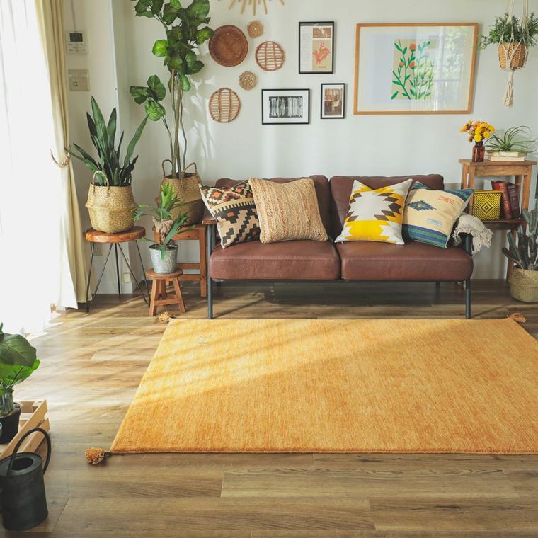 ギャベ ラグ 絨毯/190×240cm/ウール100%/手織りギャッベ/床暖/7  