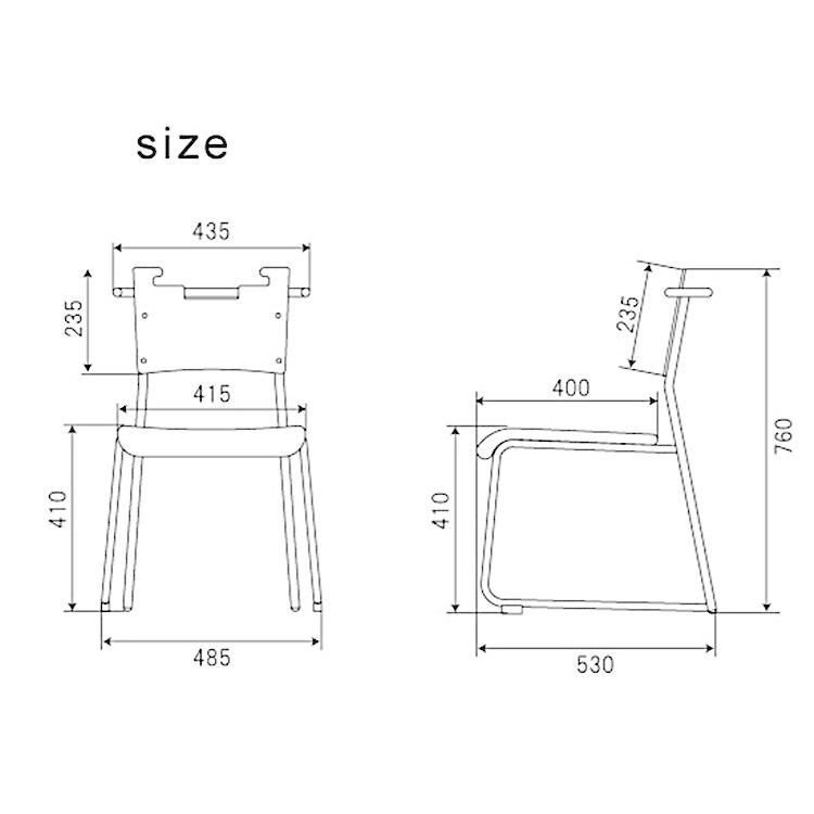 チェア ダイニングチェア ミーティングチェア/１脚/幅48.5 座面高41 |  | 22