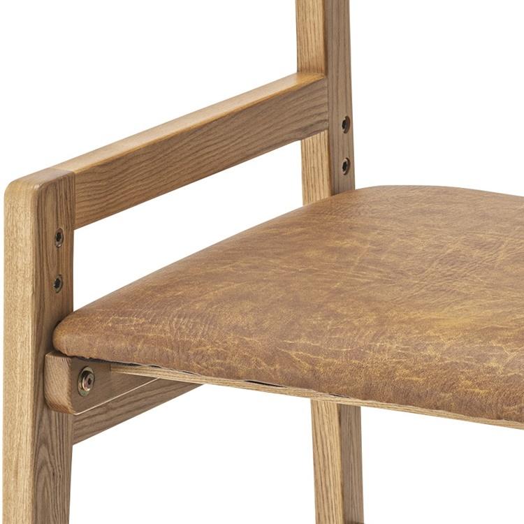 キッズチェア 高さ調節/天然木 合皮/幅48 座面高46〜55 |  | 15