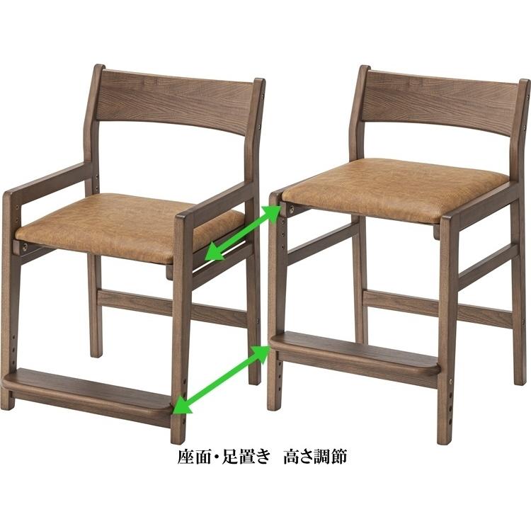 キッズチェア 高さ調節/天然木 合皮/幅48 座面高46〜55 |  | 04