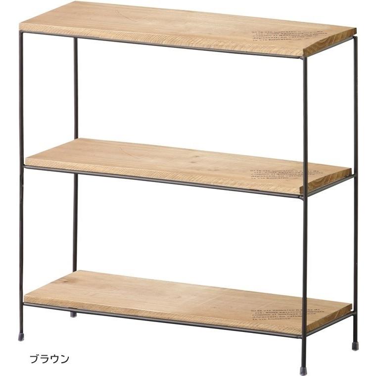 オープンラック シェルフ/３段/天然木 スチール/幅40 奥行14 高さ40 |  | 03