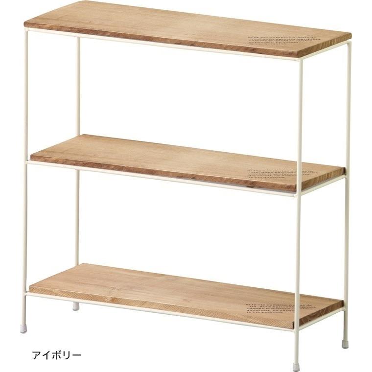 オープンラック シェルフ/３段/天然木 スチール/幅40 奥行14 高さ40 |  | 04