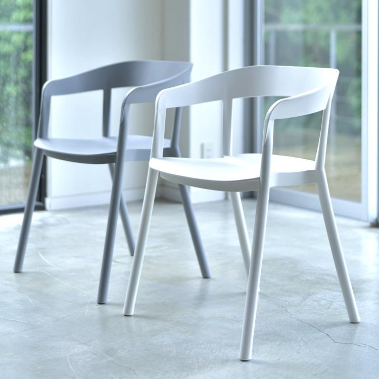 チェア 樹脂製チェア アームチェア/肘付き/１脚/幅57 座面高46 |  | 10