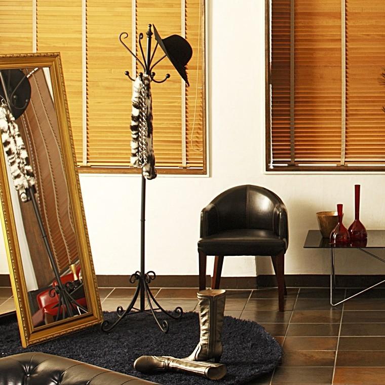 ポールハンガー 帽子掛 コート掛/アイアン/幅54 奥行54 高さ175 |  | 03