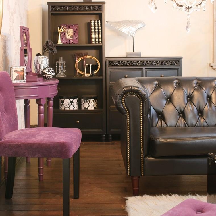 インテリアソファ　レトロソファ ソファー ソファ/一人掛け/アンティーク調 ヴィンテージ風 合皮/幅99