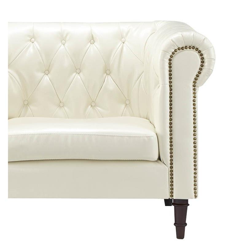 ソファー ソファ/二人掛け/アンティーク調 ヴィンテージ風 合皮