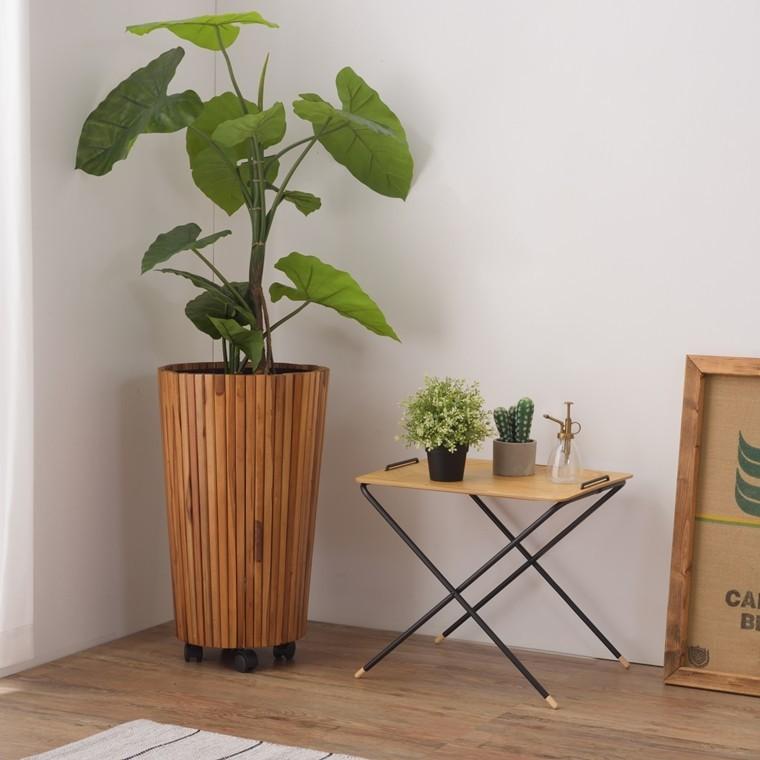 美品■チーク無垢■オーガニック■プランターカバー■プランターポット■植木鉢カバー keishin_tk-001x-45e