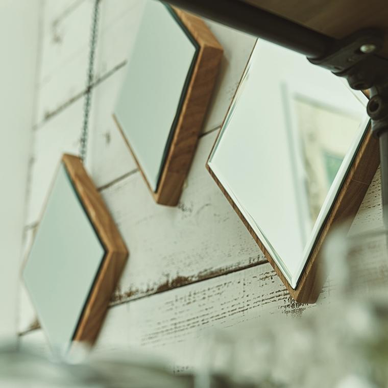 ミラー/天然木 ミンディ/３個セット/幅20 高さ28 |  | 04