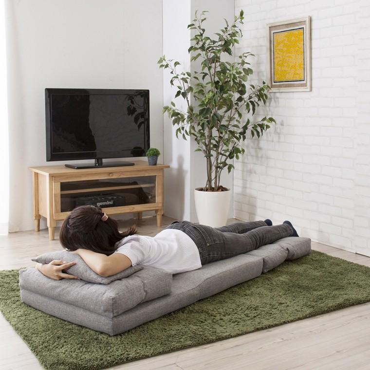 一人暮らし用の家電3点セットプラスソファーベット ソファー ソファーベッド/一人掛け/3スタイル リクライニング/幅60 高