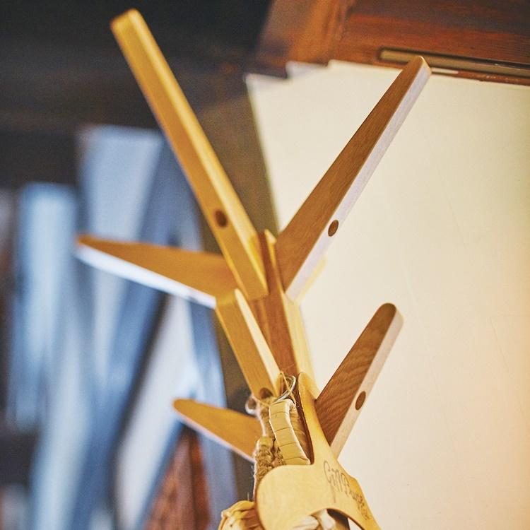 ポールハンガー 帽子掛 コート掛/天然木/幅61 奥行61 高さ179 |  | 06