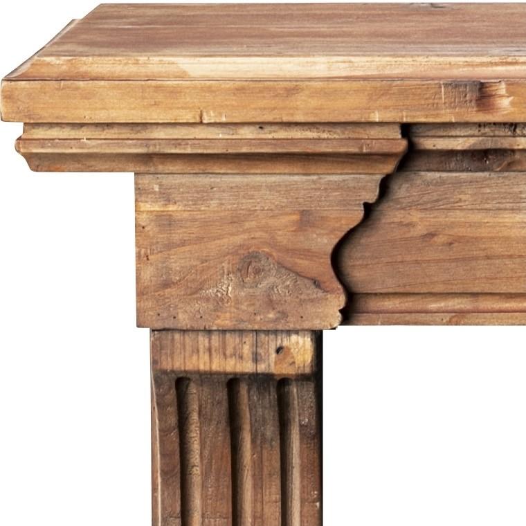 ふじむりマントルピース マントルピース/ディスプレー/暖炉装飾 棚 飾り棚/天然木/幅100 奥行26