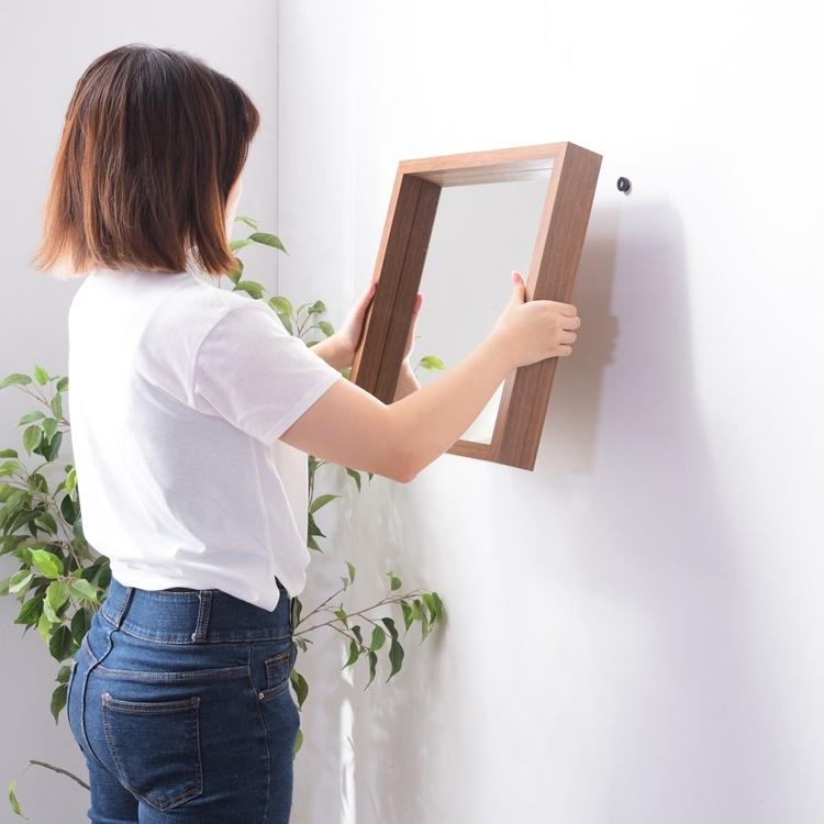 壁面ディスプレー/ミラー サイズＬ/壁面収納/１個/幅42 高さ42 |  | 10