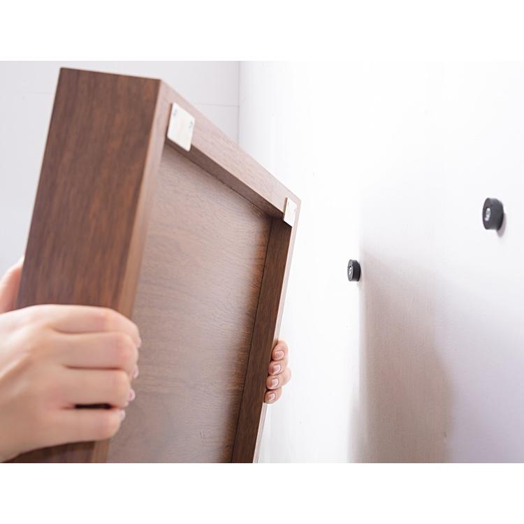 壁面ディスプレー/ミラー サイズＬ/壁面収納/１個/幅42 高さ42 |  | 11