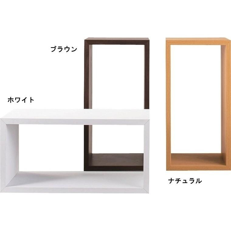 オープンラック シェルフ 本棚/パズルラック/長方形箱型タイプ