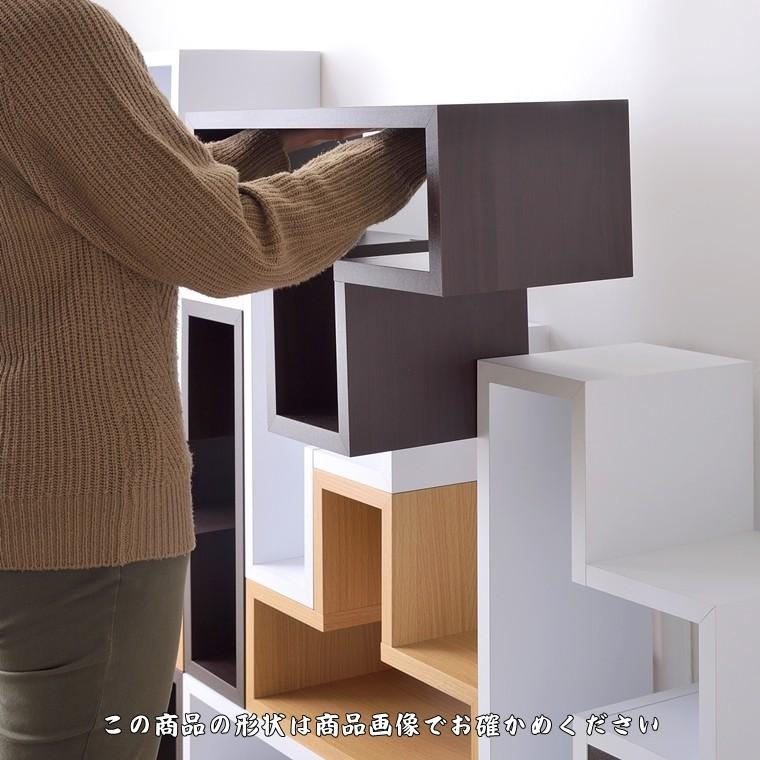 オープンラック シェルフ 本棚/パズルラック/長方形箱型タイプ