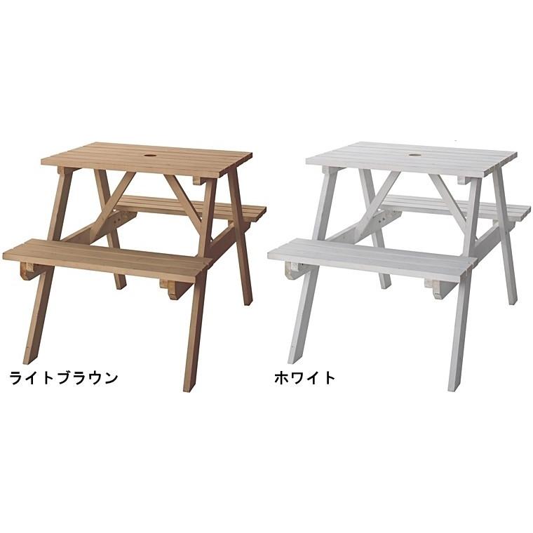 ガーデンテーブル アウトドアテーブル ベンチ/幅75 奥行120 高さ75.5 S高さ45 |  | 03