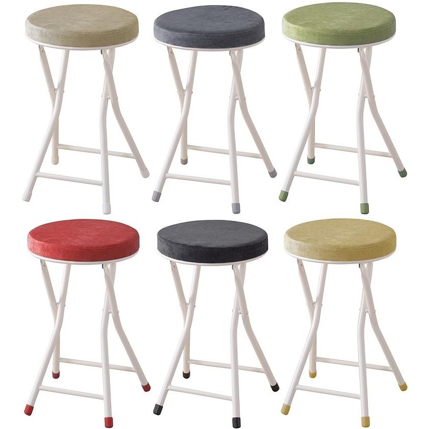 スツール 腰掛 丸椅子 パイプ椅子/折畳/幅30 高さ49/まとめ買い ご注文個数２個以上 |  | 09