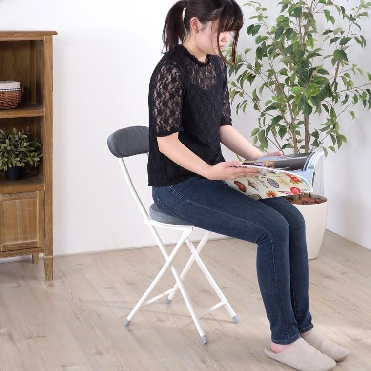 ミーティングチェア パイプ椅子 折畳 チェア/１脚/幅30 座面高47 |  | 19