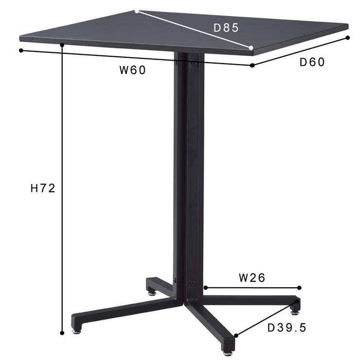 コーヒーテーブル 角テーブル/スチール/幅60 奥行60 高さ73 |  | 20