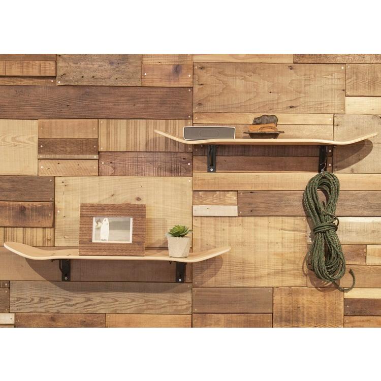 ウォールラック オープンラック/陳列什器/飾り棚/スケートボード/幅79