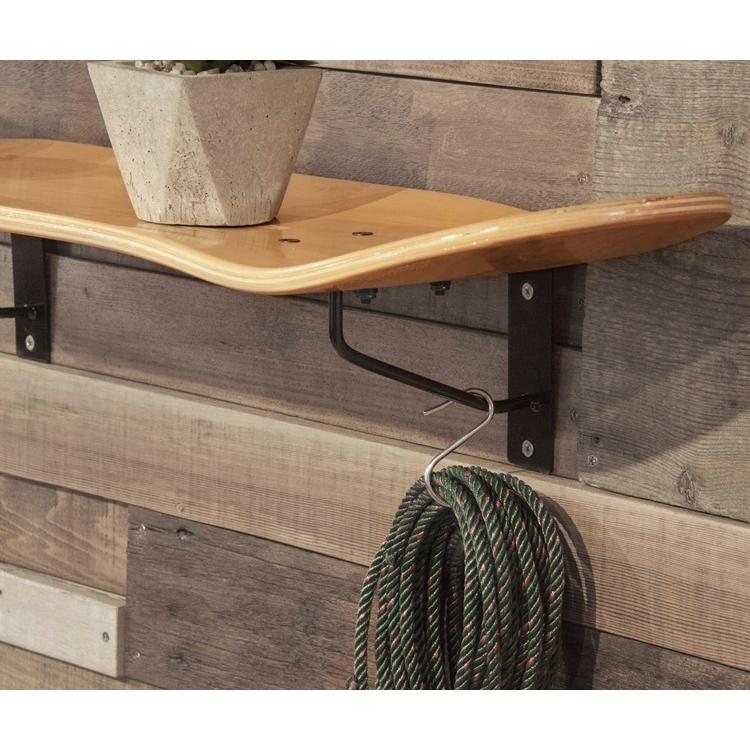 ウォールラック オープンラック/陳列什器/飾り棚/スケートボード/幅79