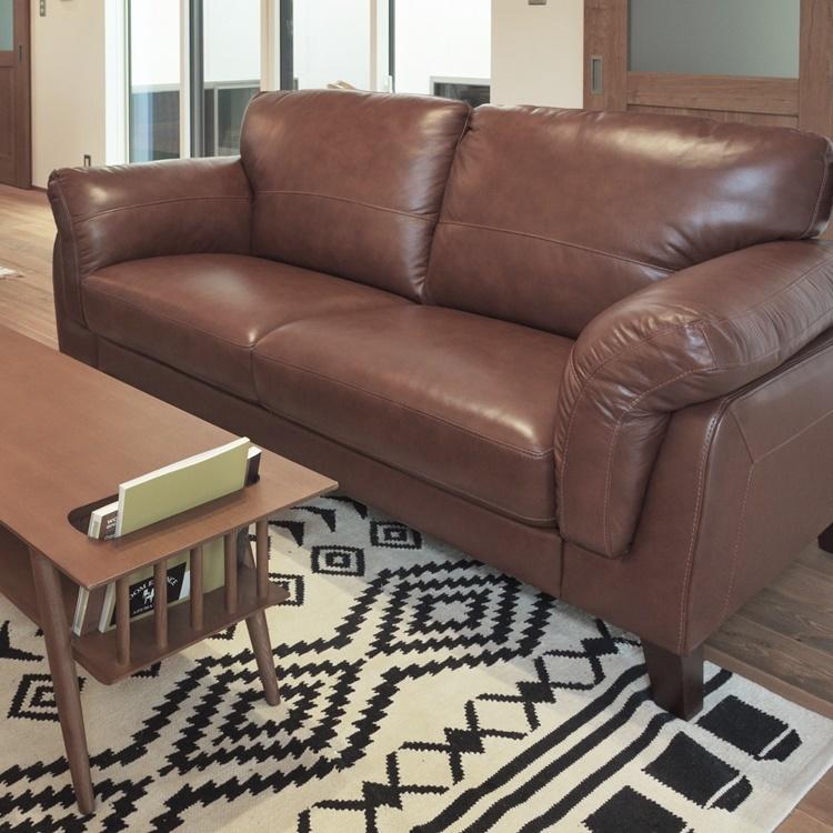 三人掛けレザーソファ ソファ ソファー レザー 本革 3人掛け モダン おしゃれ ヘッド