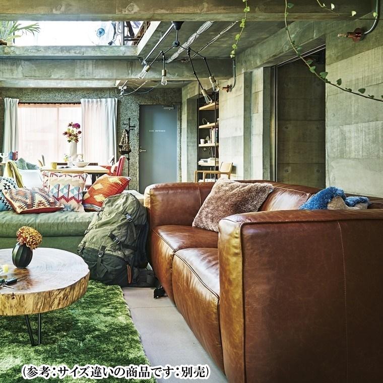 総革ソファ　三人掛け ソファー ソファ/三人掛け/本革 レザー 大型/幅285 奥行100 高さ