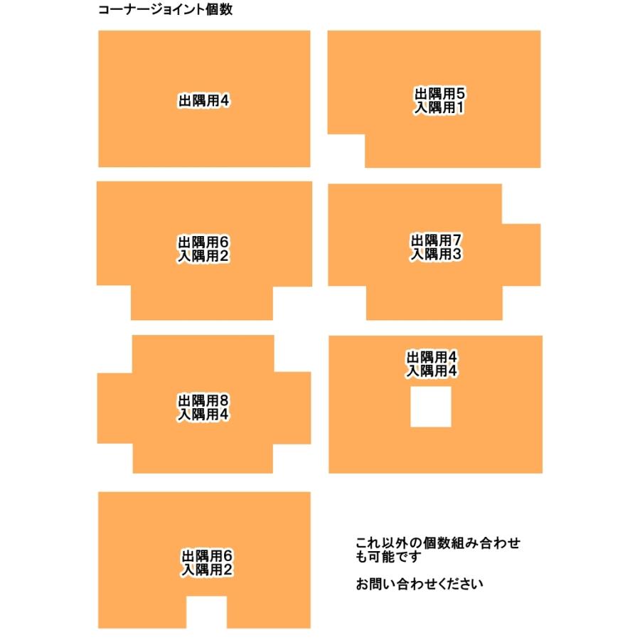 タイルカーペット/東リ 住宅用/コーナージョイント材 専用用部材 出隅用 ４個から個数組み合わせ ３色 |  | 09