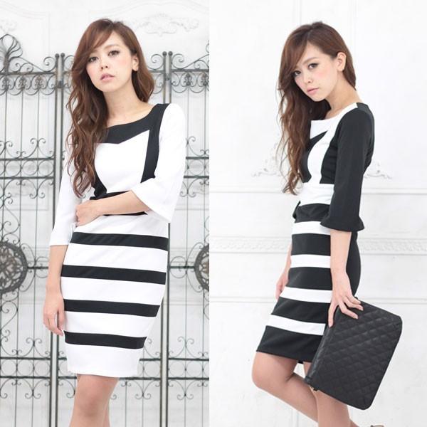 期間限定セール 通勤 オフィス Ol きれいめ ボーダータイトワンピース お呼ばれ ベルスリーブ 膝丈 ワンピース タイトライン 代 30代 40代 レディース Yahw33 Luceo Group ルセオグループ 通販 Yahoo ショッピング セール30 Off Scady Cl