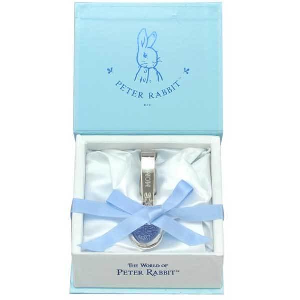 出産祝い 誕生祝い アサヒのピーターラビットの純銀ベビースプーン 【名入れ可能】