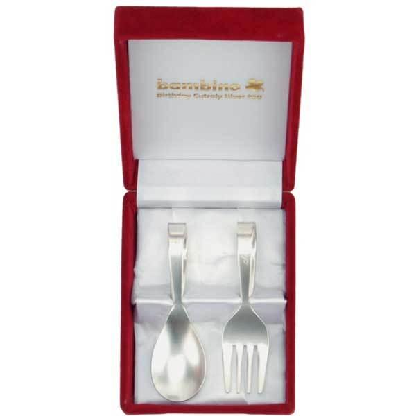 出産祝い 誕生祝い アサヒの純銀ベビースプーン＆フォーク セット バースデースプーン 【名入れ可能】