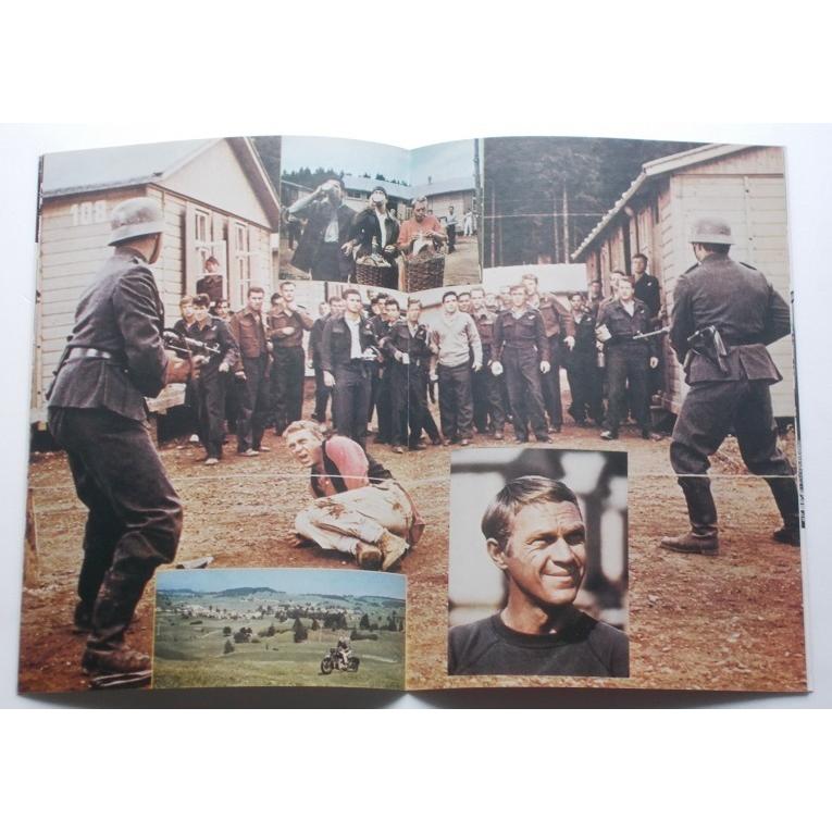 スティーヴ・マックィーン▼大脱走：Ｒ版パンフレット／チャールズ・ブロンソン、ジェームズ・コバーン、デヴィッド・マッカラム |  | 01