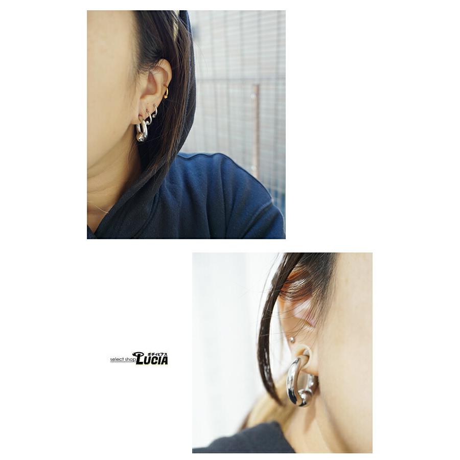 即日出荷】簡単 ワンタッチ 0G ボディピアス リング ピアス