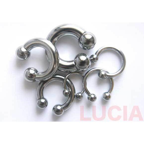 即日出荷】8G ピアス ボディピアス サーキュラーバーベル 金属