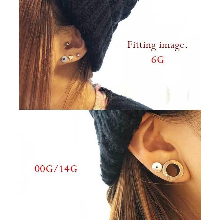 即日出荷】00G ピアス ボディピアス フレッシュトンネル アイレット