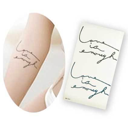 即日出荷】タトゥーシール 筆記体 英語・文字 フェイクタトゥー