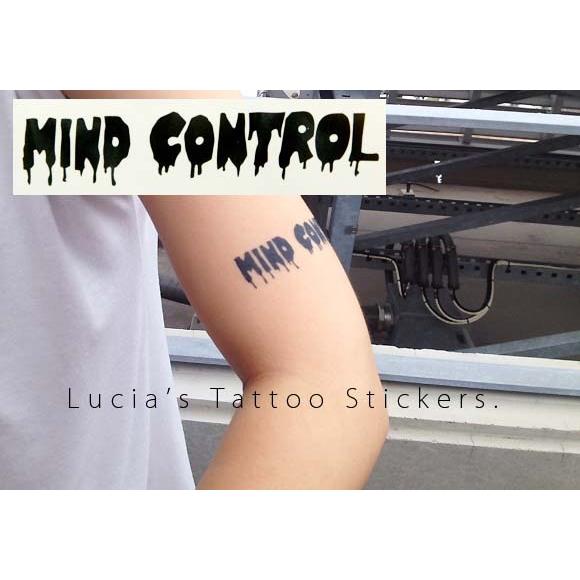 即日出荷 タトゥーシール Mind Control タギング風 英語 英文 文字 フェイクタトゥー タトゥーステッカー ハロウィン セレクトショップルチア 通販 Yahoo ショッピング