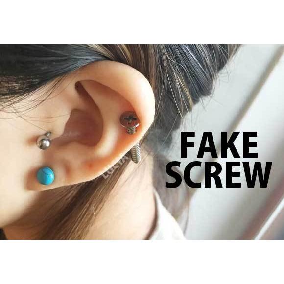 即日出荷】16G ピアス ボディピアス ストレートバーベル ロング ネジ