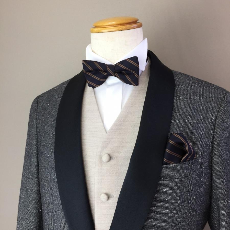 紺エンジストライプ 職人が作った 蝶ネクタイ チーフ 2点セット 日本製 パーティー 結婚式 二次会 新郎 お呼ばれ メンズネクタイ 正装 ルチアクローゼット Yahoo Shop 通販 Yahoo ショッピング
